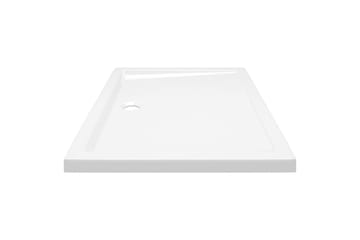 Rektangulært dusjbrett ABS 70x90 cm - Hvit - Hus & oppussing - Kjøkken & bad - Baderom - Dusjutstyr & tilbehør