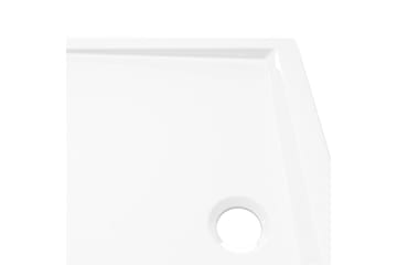 Rektangulært dusjbrett ABS 70x90 cm - Hvit - Hus & oppussing - Kjøkken & bad - Baderom - Dusjutstyr & tilbehør
