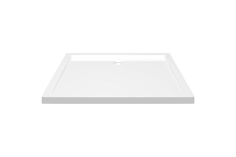 Rektangulært dusjbrett ABS 80x100 cm - Hvit - Hus & oppussing - Kjøkken & bad - Baderom - Dusjutstyr & tilbehør
