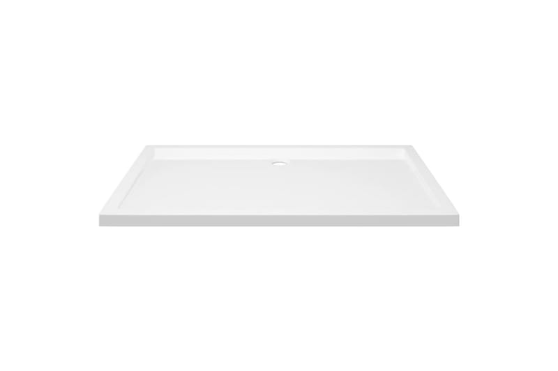 Rektangulært dusjbrett ABS hvit 70x120 cm - Hvit - Hus & oppussing - Kjøkken & bad - Baderom - Dusjutstyr & tilbehør