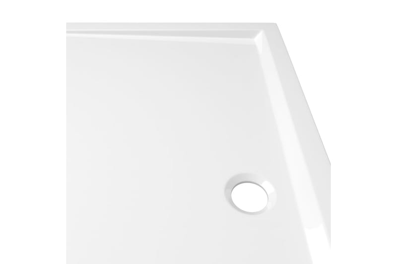 Rektangulært dusjbrett ABS hvit 80x120 cm - Hvit - Dusjkar - Øvrig