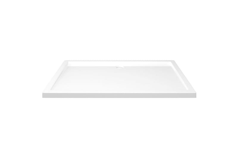 Rektangulært dusjbrett ABS hvit 80x120 cm - Hvit - Hus & oppussing - Kjøkken & bad - Baderom - Dusjutstyr & tilbehør