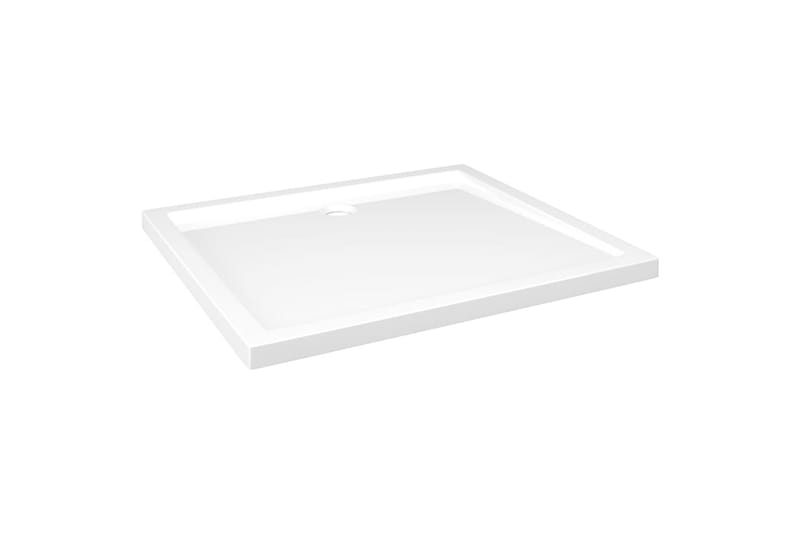 Rektangulært dusjbrett ABS hvit 80x90 cm - Hvit - Hus & oppussing - Kjøkken & bad - Baderom - Dusjutstyr & tilbehør