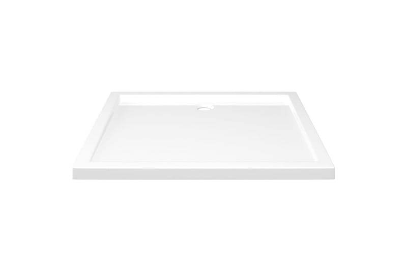 Rektangulært dusjbrett ABS hvit 80x90 cm - Hvit - Hus & oppussing - Kjøkken & bad - Baderom - Dusjutstyr & tilbehør