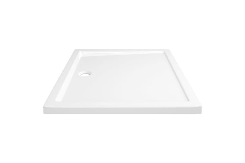 Rektangulært dusjbrett ABS hvit 80x90 cm - Hvit - Hus & oppussing - Kjøkken & bad - Baderom - Dusjutstyr & tilbehør