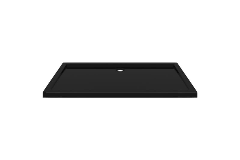 Rektangulært dusjbrett ABS svart 70x120 cm - Svart - Hus & oppussing - Kjøkken & bad - Baderom - Dusjutstyr & tilbehør