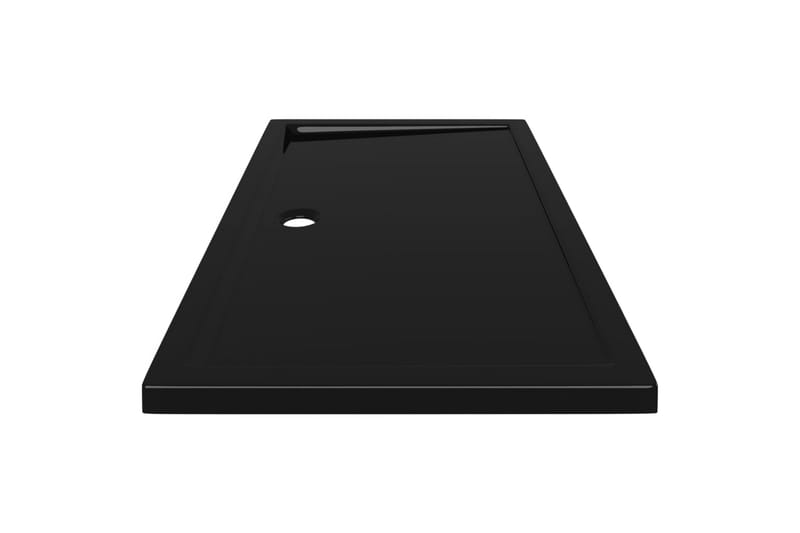 Rektangulært dusjbrett ABS svart 70x120 cm - Svart - Dusjkar - Øvrig