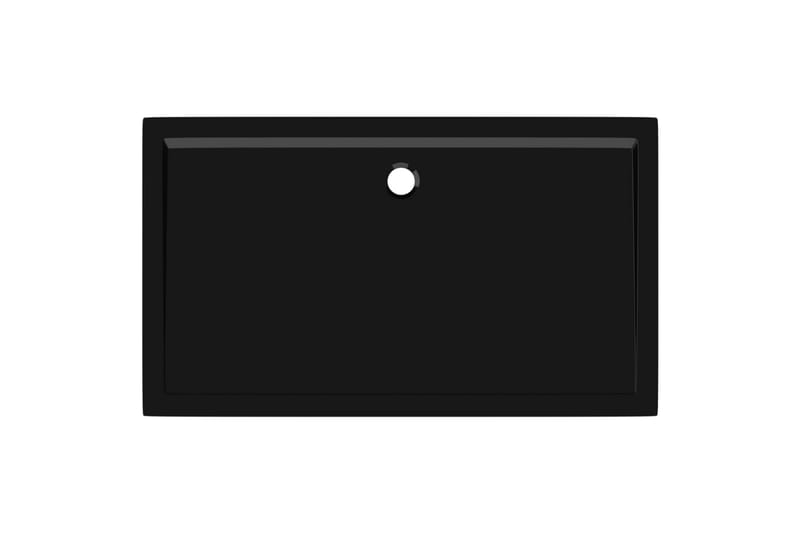 Rektangulært dusjbrett ABS svart 70x120 cm - Svart - Dusjkar - Øvrig