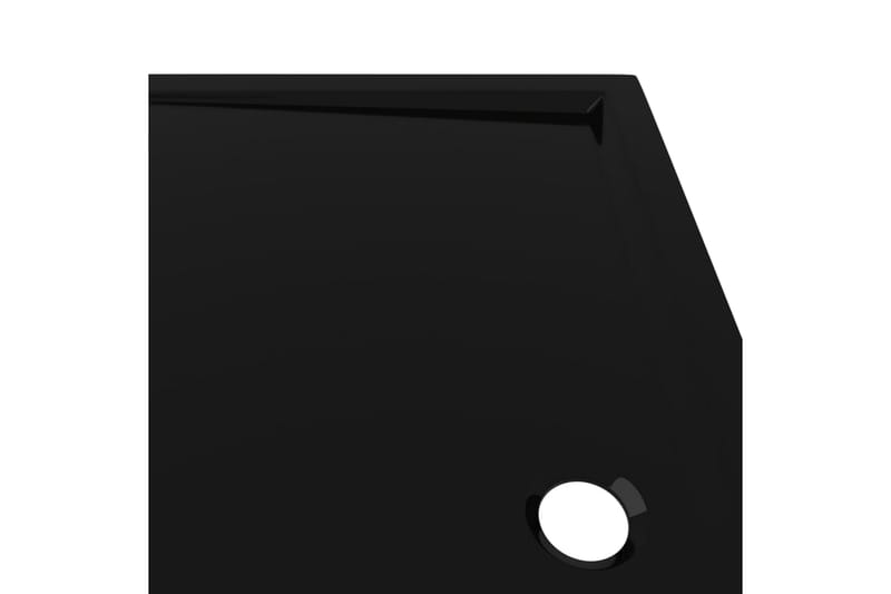 Rektangulært dusjbrett ABS svart 70x120 cm - Svart - Hus & oppussing - Kjøkken & bad - Baderom - Dusjutstyr & tilbehør