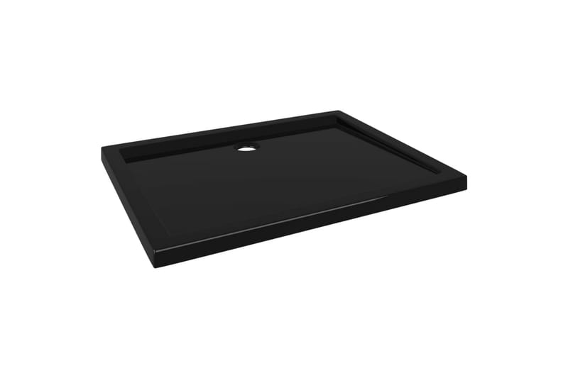 Rektangulært dusjbrett ABS svart 70x90 cm - Svart - Hus & oppussing - Kjøkken & bad - Baderom - Dusjutstyr & tilbehør