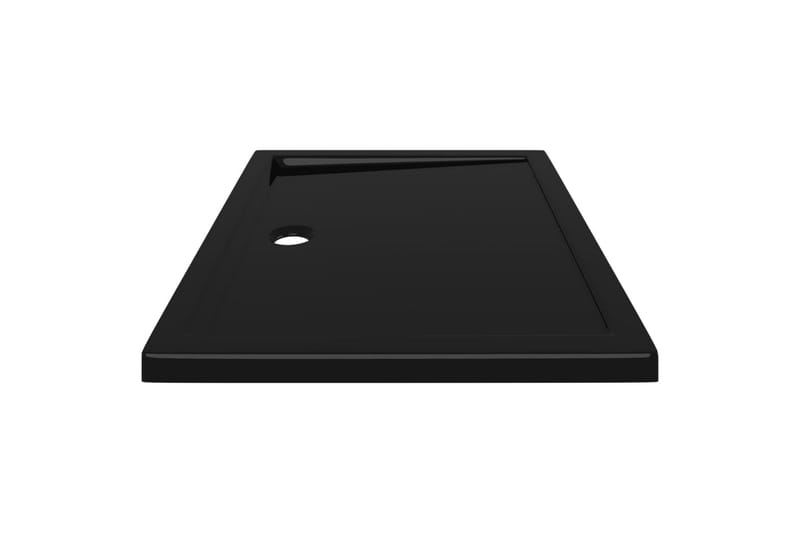 Rektangulært dusjbrett ABS svart 70x90 cm - Svart - Hus & oppussing - Kjøkken & bad - Baderom - Dusjutstyr & tilbehør