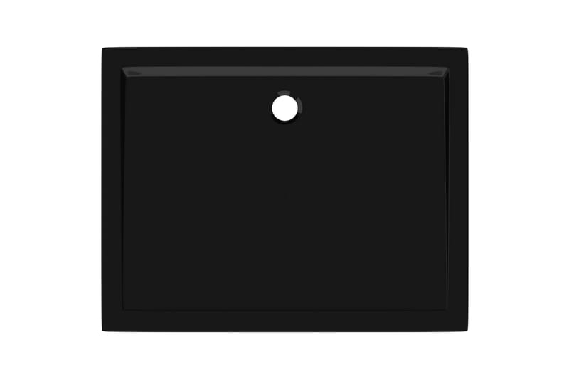 Rektangulært dusjbrett ABS svart 80x100 cm - Svart - Hus & oppussing - Kjøkken & bad - Baderom - Dusjutstyr & tilbehør