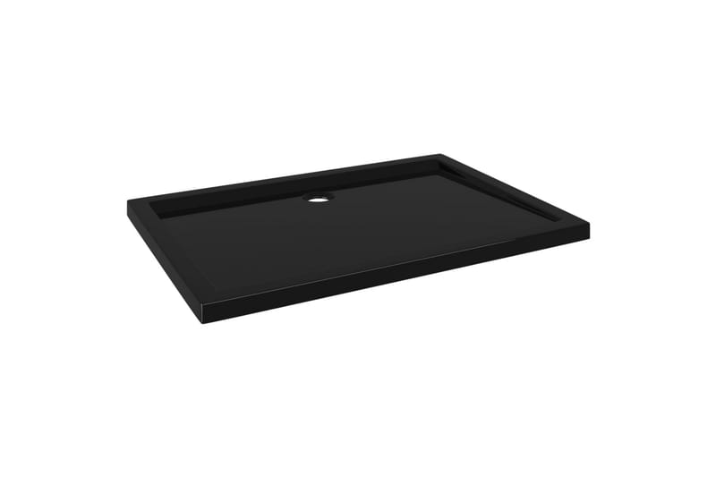 Rektangulært dusjbrett ABS svart 80x110 cm - Svart - Hus & oppussing - Kjøkken & bad - Baderom - Dusjutstyr & tilbehør