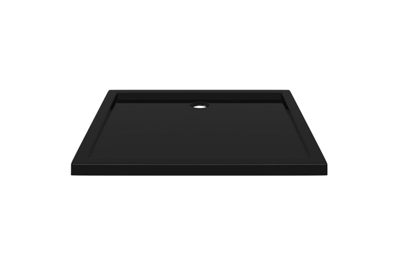 Rektangulært dusjbrett ABS svart 80x90 cm - Svart - Hus & oppussing - Kjøkken & bad - Baderom - Dusjutstyr & tilbehør