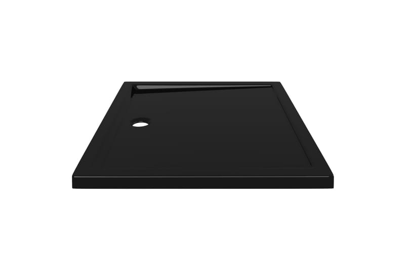 Rektangulært dusjbrett ABS svart 80x90 cm - Svart - Hus & oppussing - Kjøkken & bad - Baderom - Dusjutstyr & tilbehør