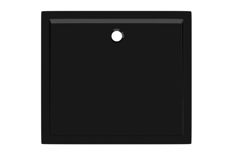 Rektangulært dusjbrett ABS svart 80x90 cm - Svart - Hus & oppussing - Kjøkken & bad - Baderom - Dusjutstyr & tilbehør