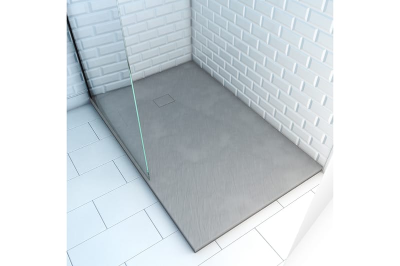 Siggeboda Dusjkar 120x80 cm - Lysegrå - Hus & oppussing - Kjøkken & bad - Baderom - Dusjutstyr & tilbehør