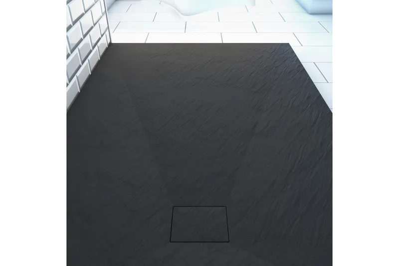 Siggeboda Dusjkar 90x140 cm - Antrasitt - Hus & oppussing - Kjøkken & bad - Baderom - Dusjutstyr & tilbehør - Dusjkar