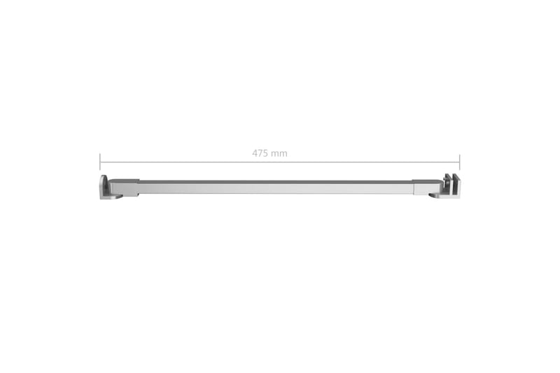 Støttearm for dusjdør rustfritt stål 47,5 cm - Hus & oppussing - Kjøkken & bad - Baderom - Dusjutstyr & tilbehør