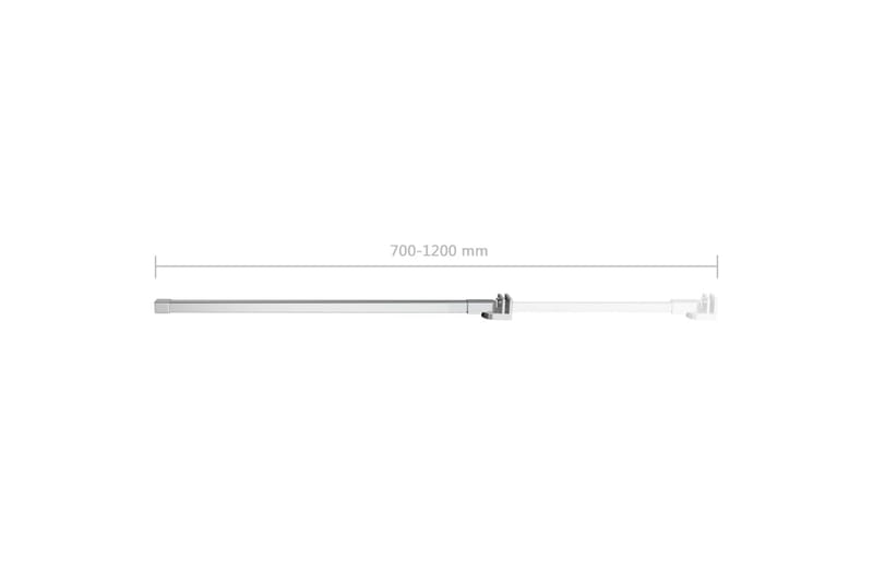 Støttearm for dusjdør rustfritt stål 70-120 cm - Hus & oppussing - Kjøkken & bad - Baderom - Dusjutstyr & tilbehør