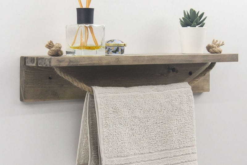 Raianna Hylle 50 cm - Valnøtt - Hus & oppussing - Kjøkken & bad - Baderom - Baderomstilbehør