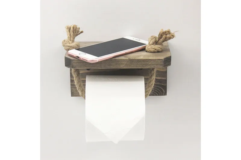 Caponetto Toalettrullholder 17 cm - Valnøtt - Hus & oppussing - Kjøkken & bad - Baderom - Baderomstilbehør - Toalettrullholder