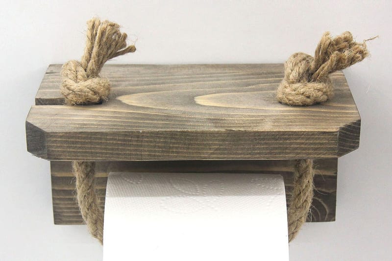 Caponetto Toalettrullholder 17 cm - Valnøtt - Hus & oppussing - Kjøkken & bad - Baderom - Baderomstilbehør - Toalettrullholder