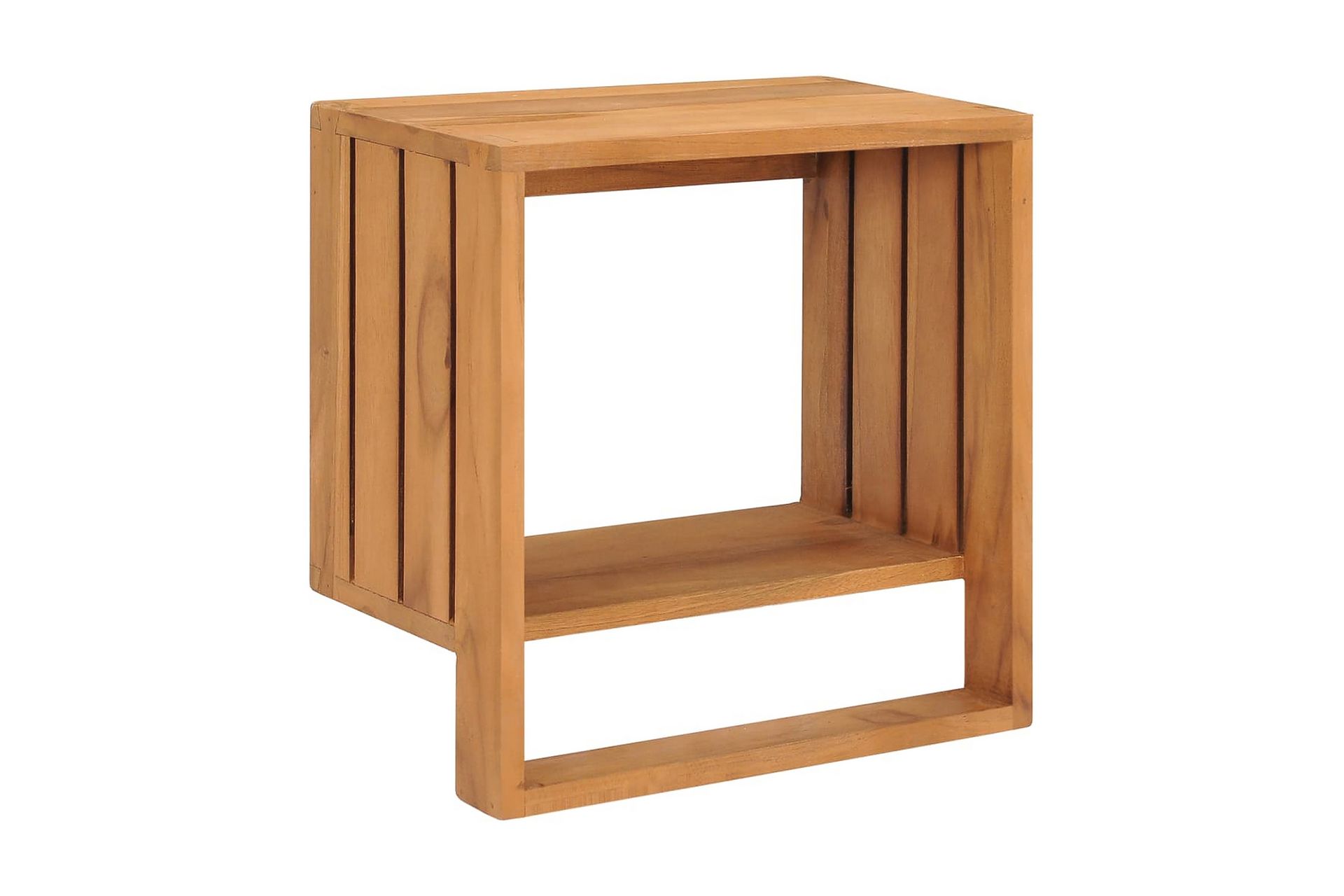 Vegghengt håndklestativ 35x20x35 cm heltre teak - Hus & oppussing - Kjøkken & bad - Baderom - Baderomstilbehør