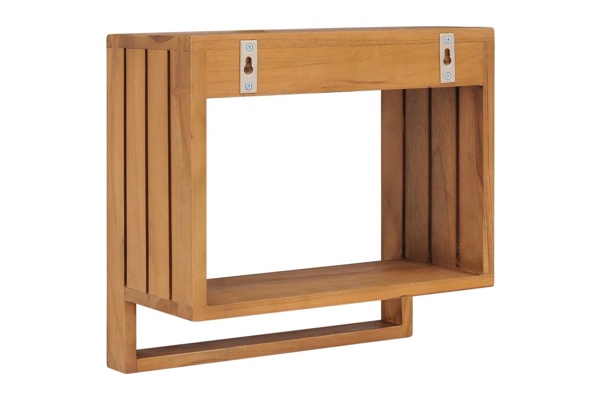 Vegghengt håndklestativ 35x20x35 cm heltre teak - Hus & oppussing - Kjøkken & bad - Baderom - Baderomstilbehør