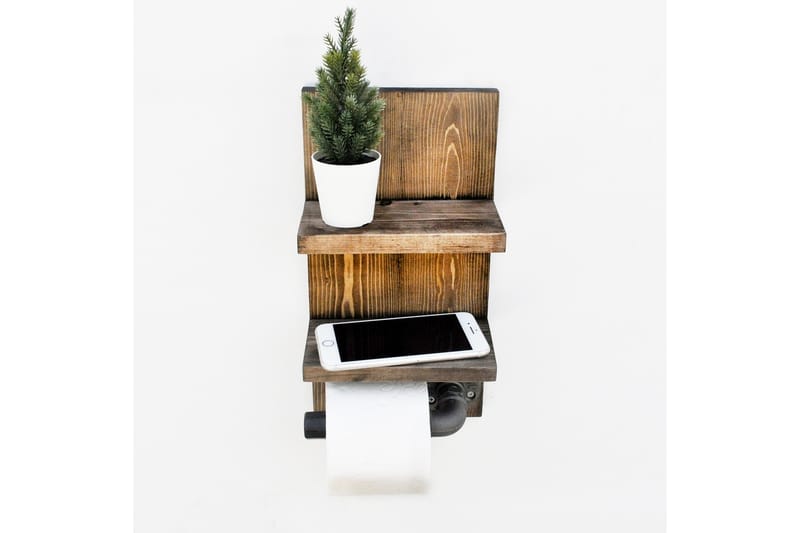 Wall Shelf Valnøtt - Hus & oppussing - Kjøkken & bad - Baderom - Baderomstilbehør