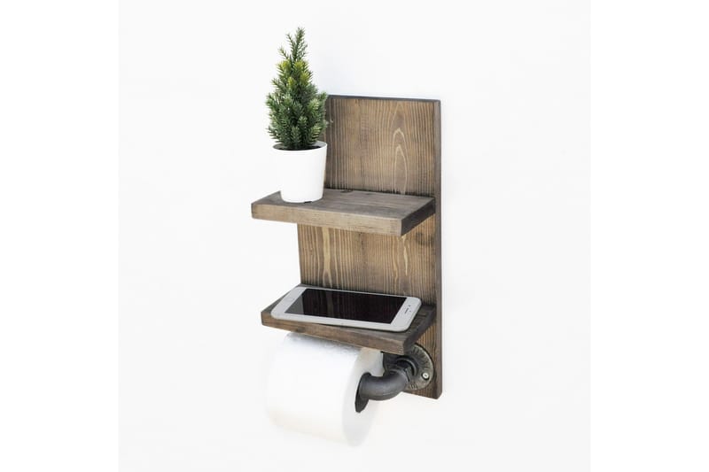 Wall Shelf Valnøtt - Hus & oppussing - Kjøkken & bad - Baderom - Baderomstilbehør