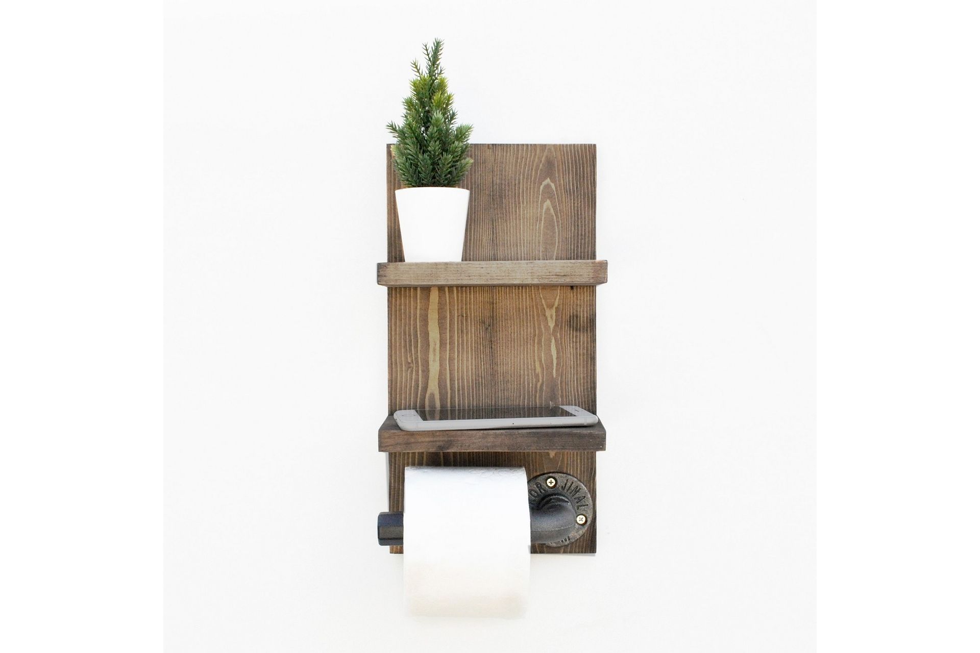 Wall Shelf Valnøtt - Hus & oppussing - Kjøkken & bad - Baderom - Baderomstilbehør