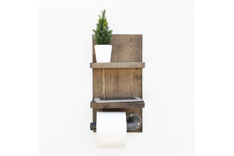 Wall Shelf Valnøtt - Hus & oppussing - Kjøkken & bad - Baderom - Baderomstilbehør