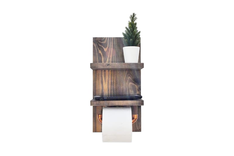 Wall Shelf Valnøtt - Hus & oppussing - Kjøkken & bad - Baderom - Baderomstilbehør