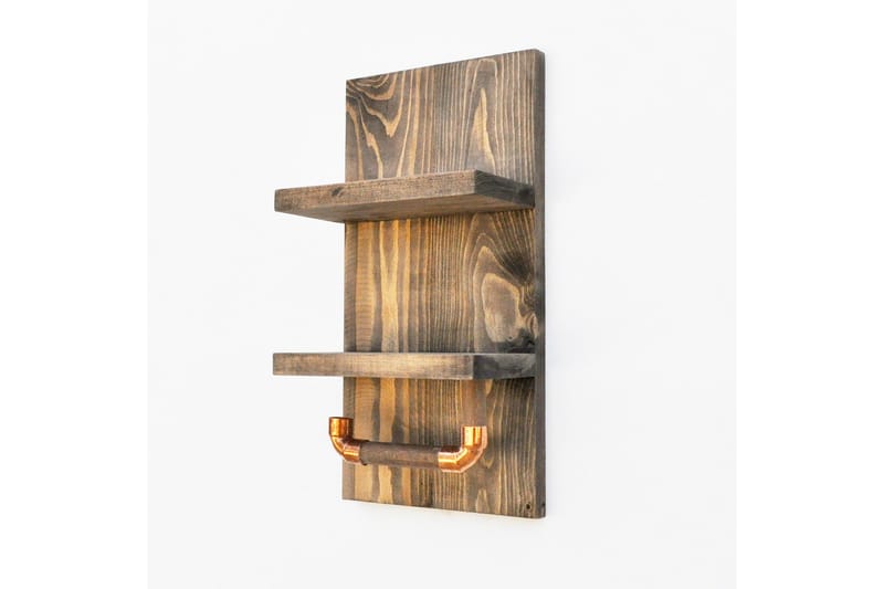 Wall Shelf Valnøtt - Hus & oppussing - Kjøkken & bad - Baderom - Baderomstilbehør