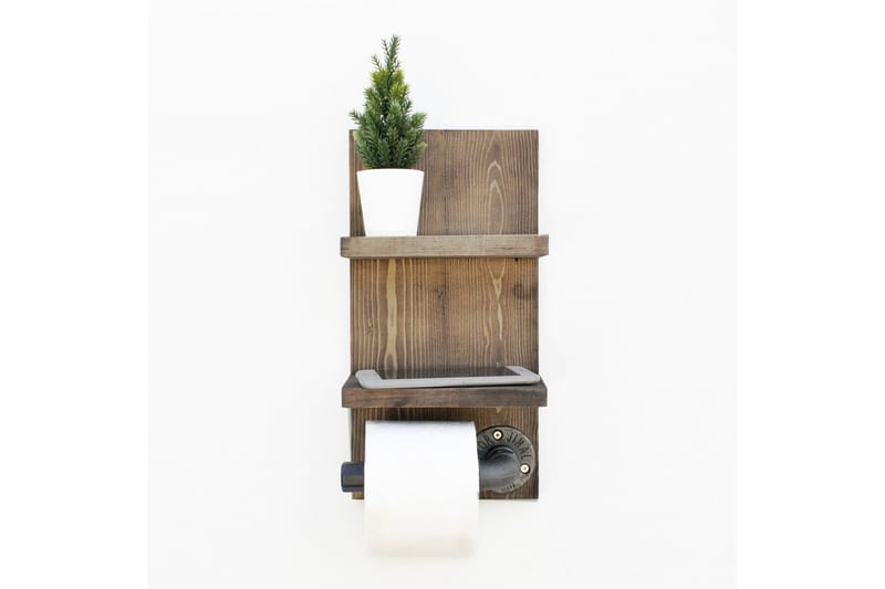 Wall Shelf Valnøtt - Hus & oppussing - Kjøkken & bad - Baderom - Baderomstilbehør