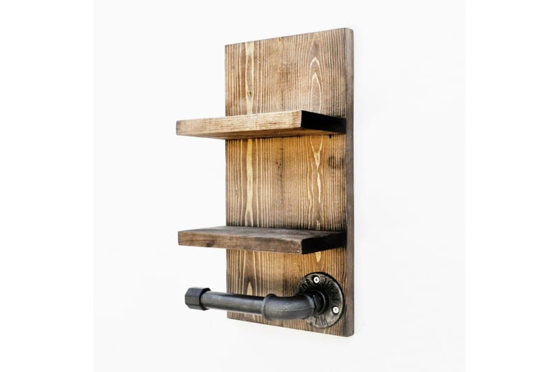 Wall Shelf Valnøtt - Hus & oppussing - Kjøkken & bad - Baderom - Baderomstilbehør