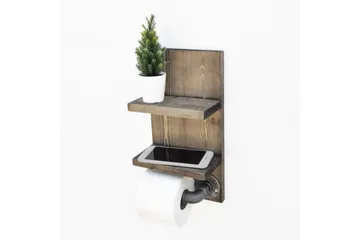 Wall Shelf Valnøtt - Hus & oppussing - Kjøkken & bad - Baderom - Baderomstilbehør