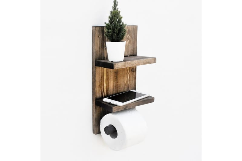 Wall Shelf Valnøtt - Hus & oppussing - Kjøkken & bad - Baderom - Baderomstilbehør