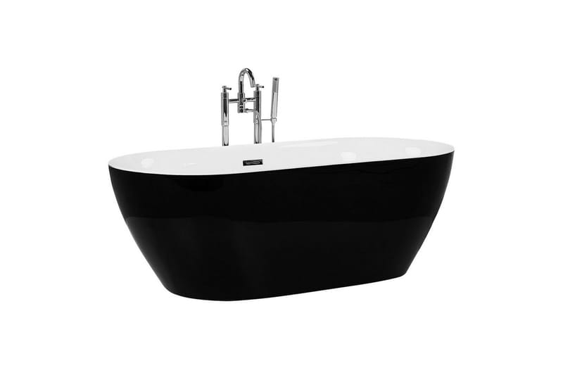 Badkar Beliani Carrera Svart/Silver, 75x150x58 cm Black||Silver - Hus & oppussing - Kjøkken & bad - Baderom - Badekar