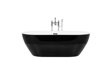 Badkar Beliani Carrera Svart/Silver, 75x150x58 cm Black||Silver - Hus & oppussing - Kjøkken & bad - Baderom - Badekar