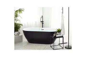 Badkar Beliani Carrera Svart/Silver, 75x150x58 cm Black||Silver - Hus & oppussing - Kjøkken & bad - Baderom - Badekar