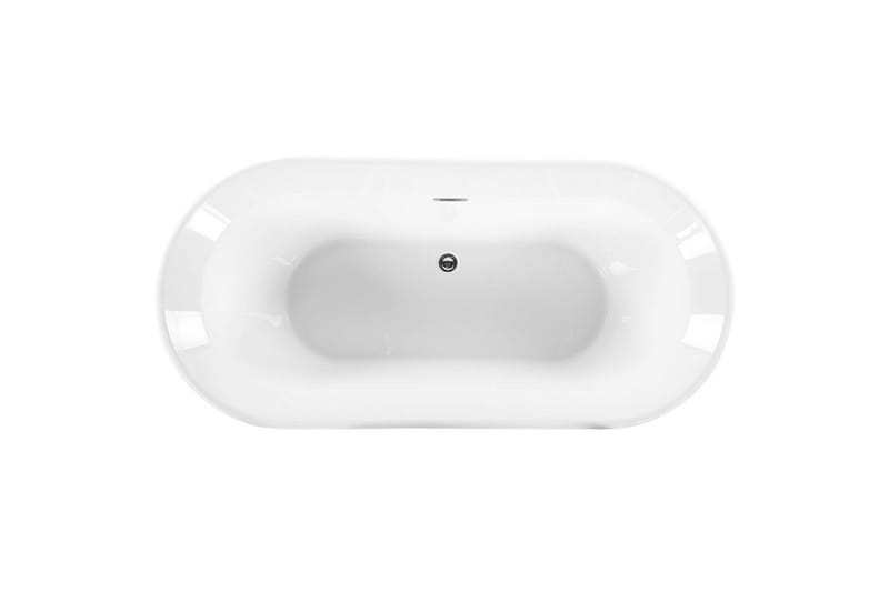 Badkar Beliani Ovalle White||Silver - Hus & oppussing - Kjøkken & bad - Baderom - Badekar