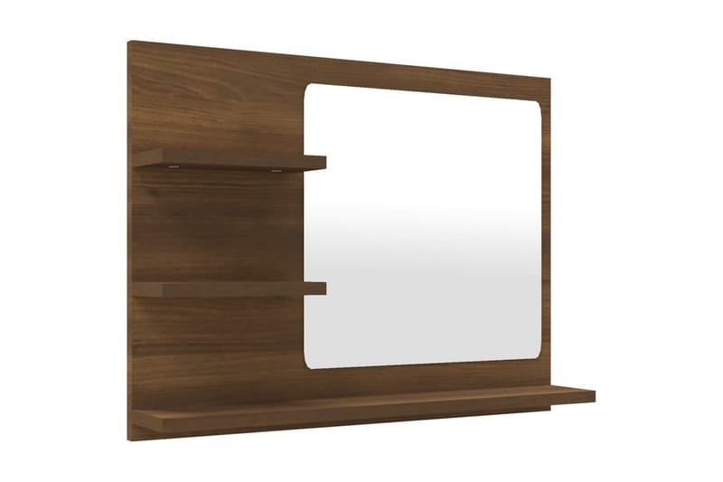 beBasic Badespeil brun eik 60x10,5x45 cm konstruert tre - Brun - Innredning - Speil - Sminkespeil
