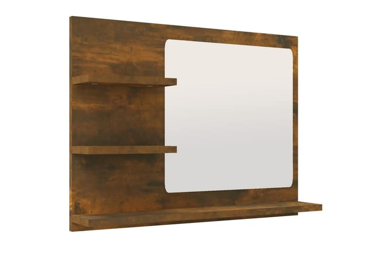 beBasic Badespeil røkt eik 60x10,5x45 cm konstruert tre - Brun - Innredning - Speil - Sminkespeil