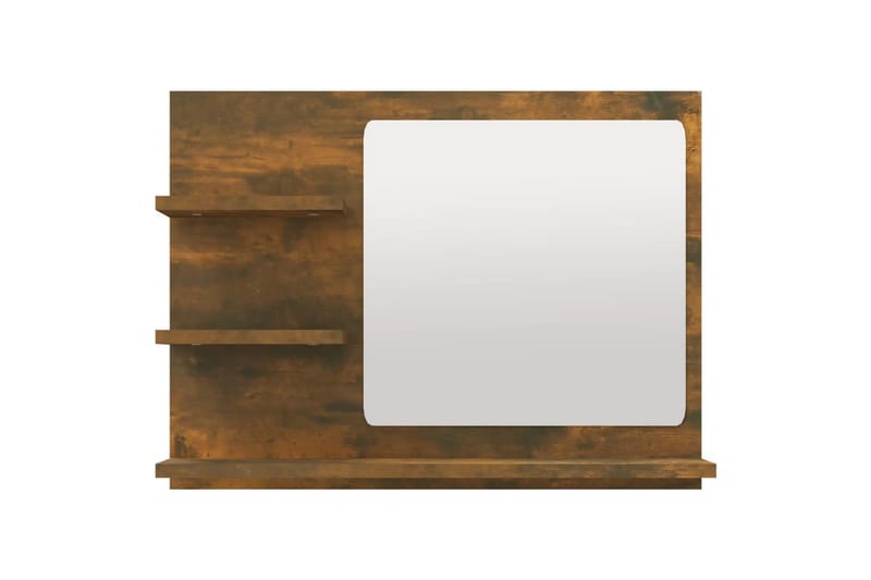 beBasic Badespeil røkt eik 60x10,5x45 cm konstruert tre - Brun - Innredning - Speil - Sminkespeil