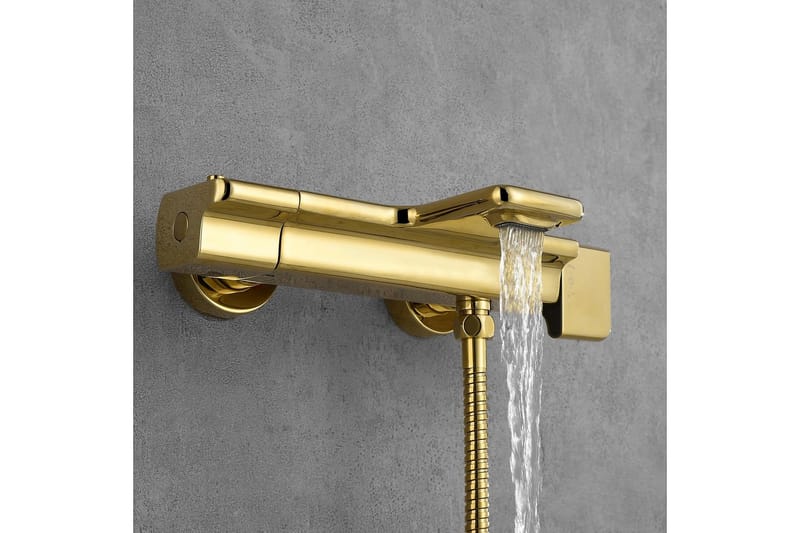 Bathlife Stimma Tapp Badekarblandebatteri - Messing - Hus & oppussing - Kjøkken & bad - Baderom - Blandebatteri & kran - Badekar blandebatteri