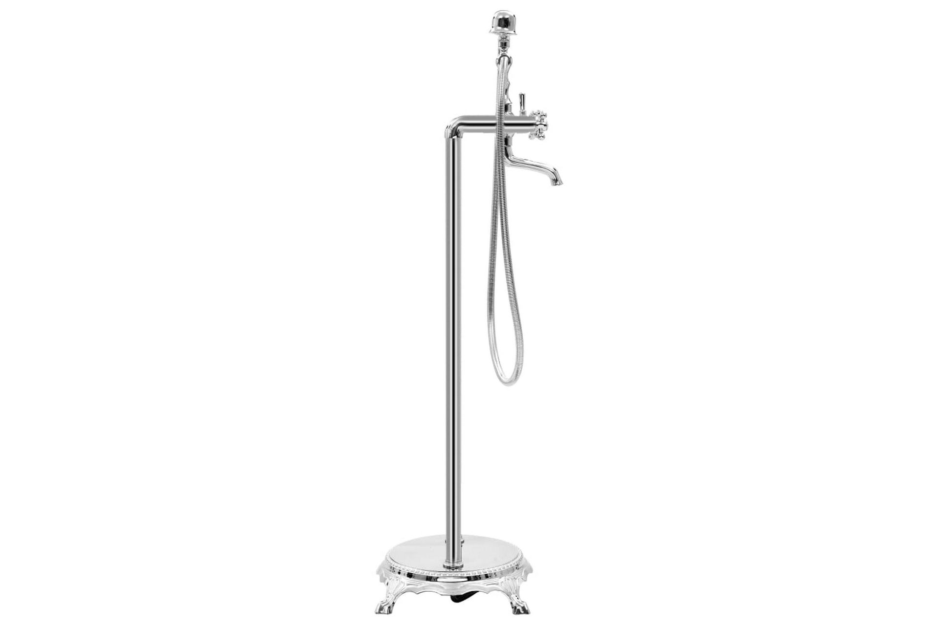 Frittstående badekarkran rustfritt stål 99,5 cm - Hus & oppussing - Kjøkken & bad - Baderom - Blandebatteri & kran - Badekar blandebatteri