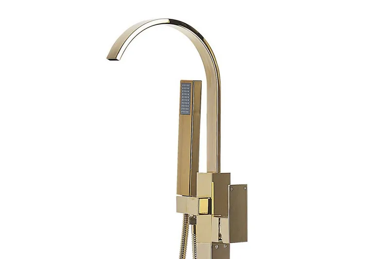 Ribbonette Badekararmatur Frittstående - Gull - Hus & oppussing - Kjøkken & bad - Baderom - Blandebatteri & kran - Badekar blandebatteri