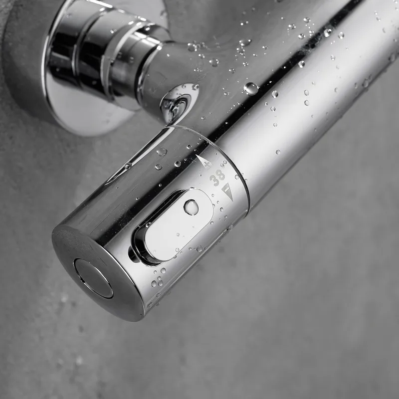 Dusjbatteri Brusa sølv - Krom - Hus & oppussing - Kjøkken & bad - Baderom - Håndkletørker - Håndkletørker strøm